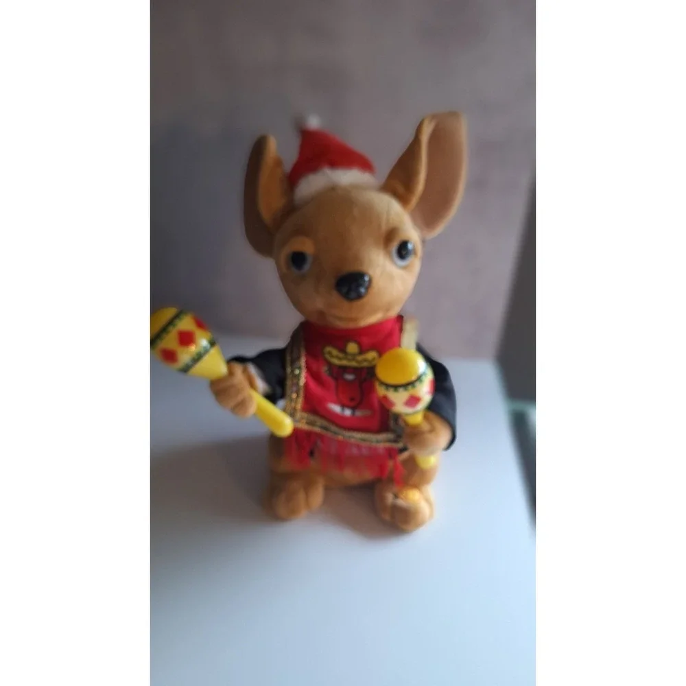 NIKA DON MIGUEL ANIMATRONIC CHIHUAHUA CHRISTMAS SINGING DOG MARACAS TOY